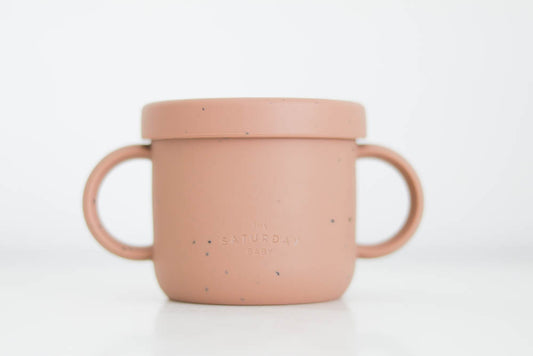 Coral Speckled Snack Cup